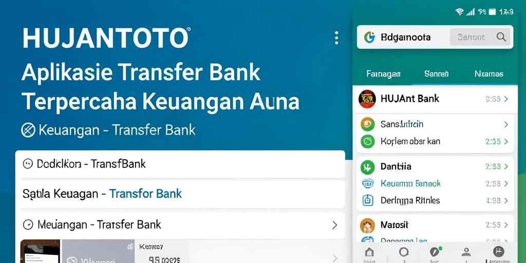 Antarmuka pengguna hujantoto yang sederhana dan fungsional.