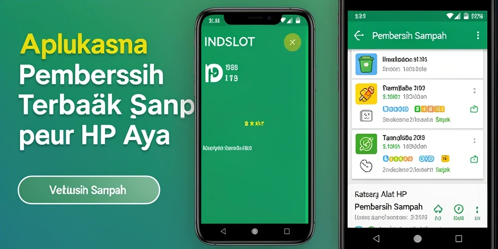 Antarmuka pengguna INDSLOT yang bersih dan intuitif untuk Pembersih Sampah.