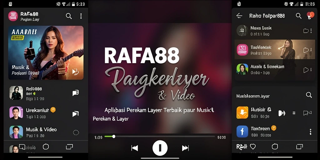 Tampilan antarmuka RAFA88 dengan fitur perekam layar.