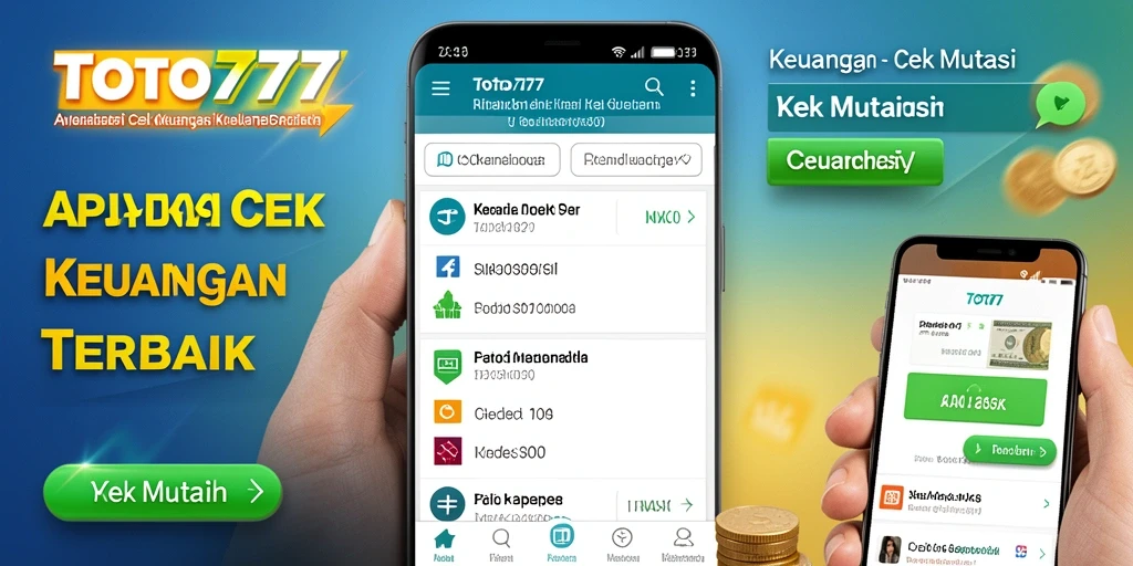 Antarmuka aplikasi TOTO777 yang menampilkan fitur Cek Mutasi.