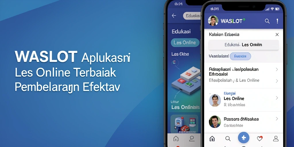 Antarmuka aplikasi Les Online yang intuitif dan menarik.